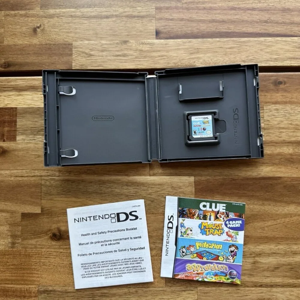 Clue/Mouse Trap/Perfection/Aggravation (Nintendo DS, 2007)‎ CIB With Manual